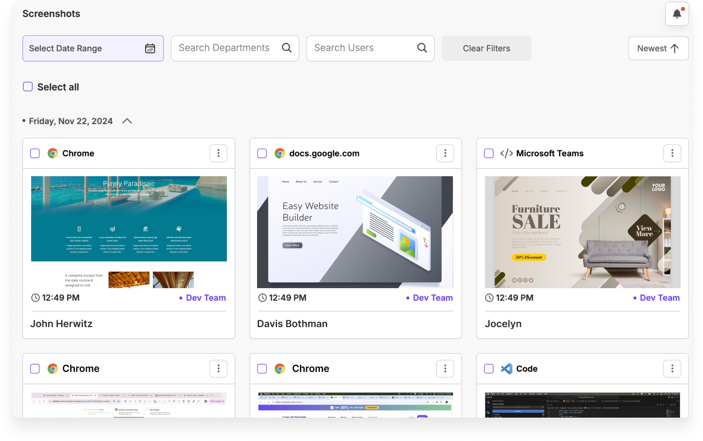 MaxelTracker Screenshot capturing