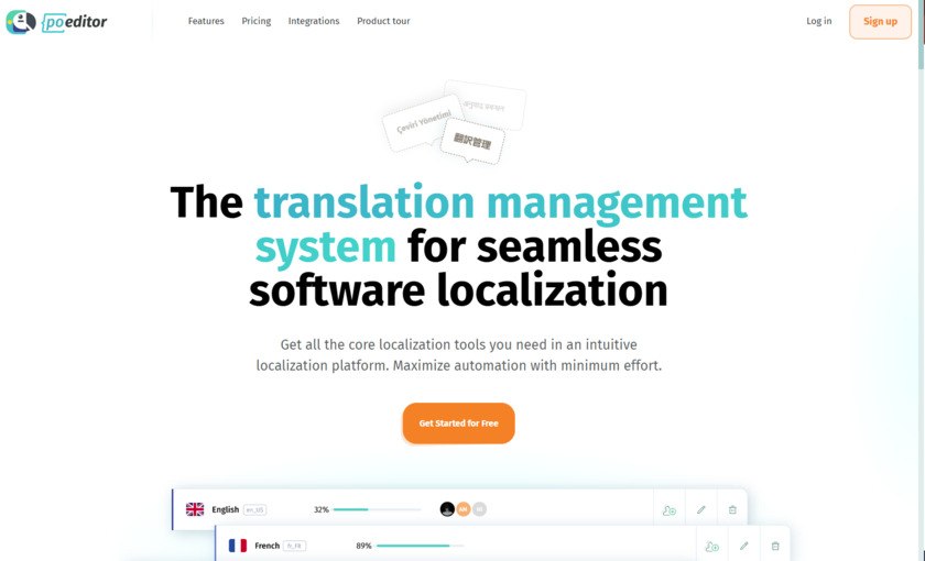 POEditor Landing Page