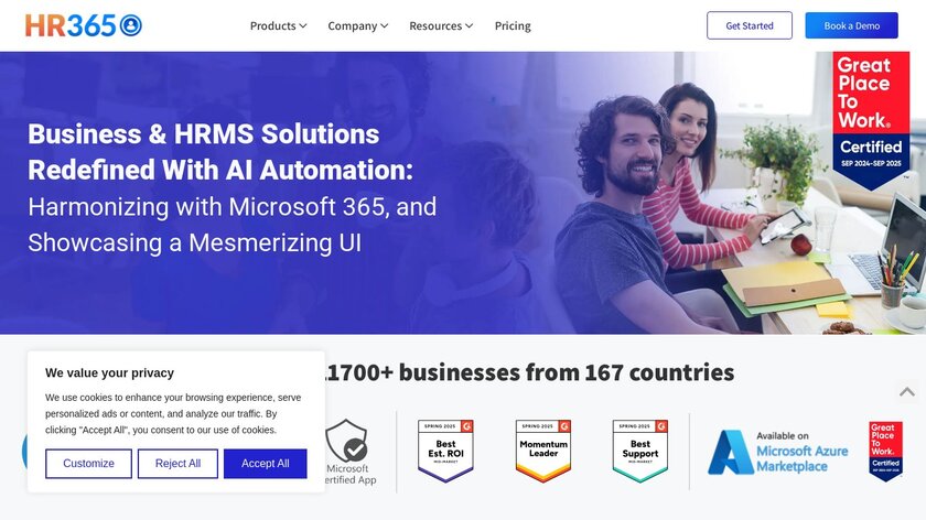 Helpdesk 365 Landing Page