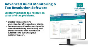 IRS Solutions Advance Audit Monitoring & Tax Resolution Software