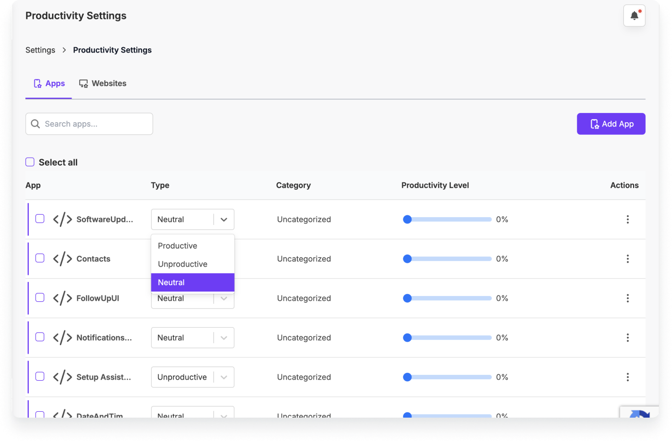 MaxelTracker Categorization