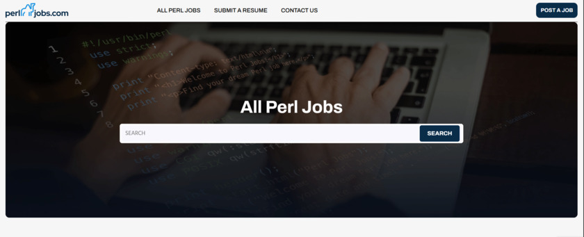 Perl Jobs Landing Page