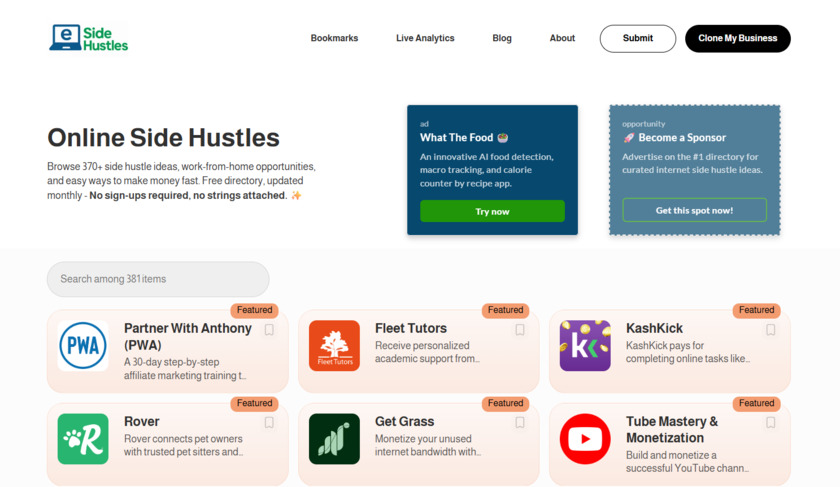 e-SideHustles eSideHustles Homepage e-SideHustles eSideHustles Homepage