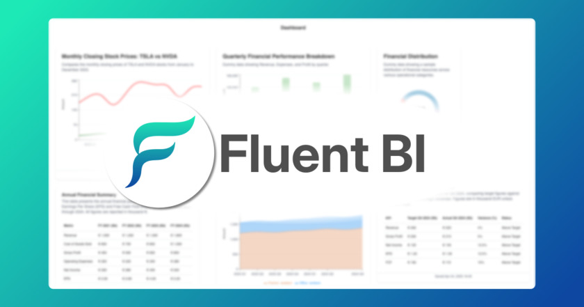 Fluent BI Landing Page