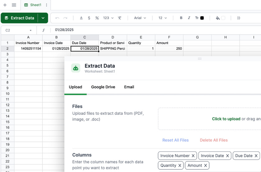 InvoiceOCRSoftware.com Landing Page