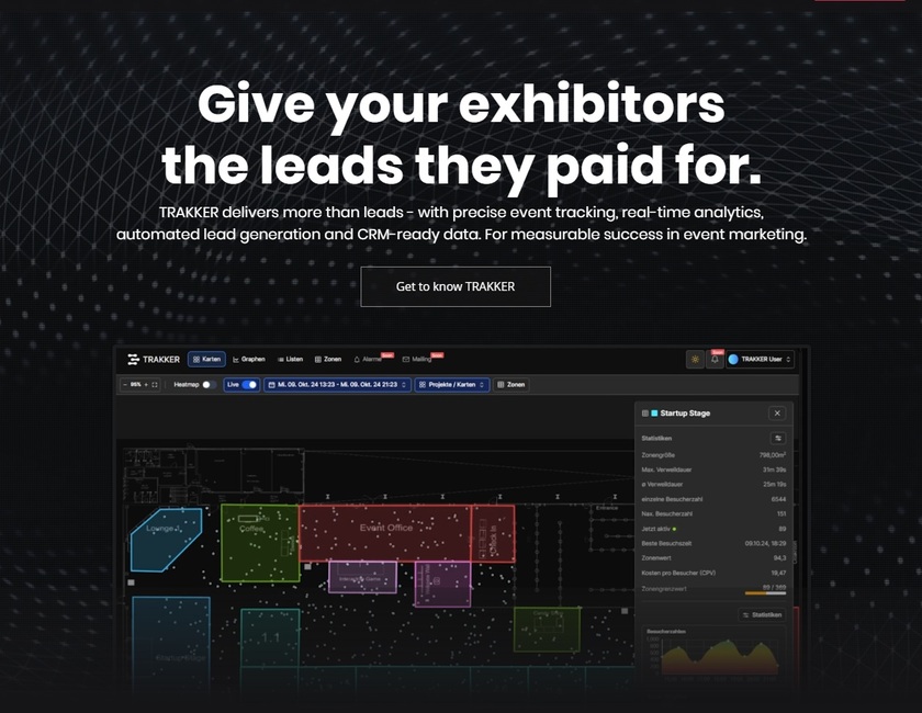 Trakker.tech Landing Page
