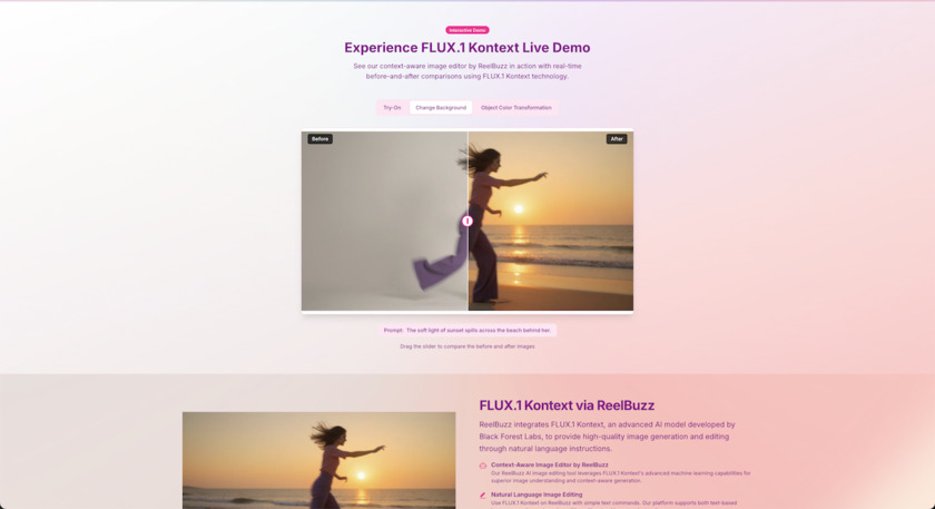 ReelBuzz.ai Landing Page