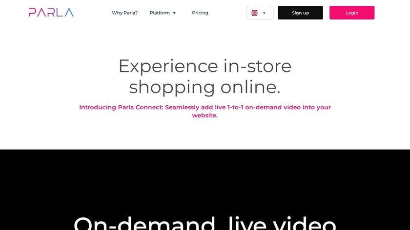 Parla Connect Landing Page