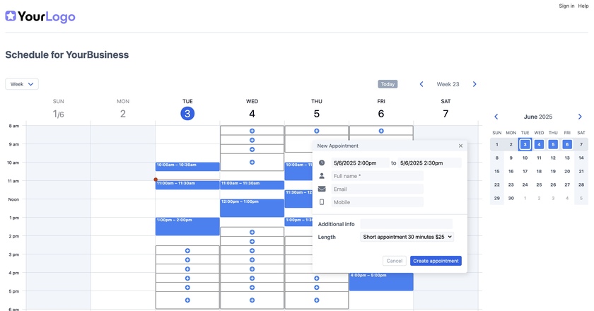 SuperSaaS Landing Page