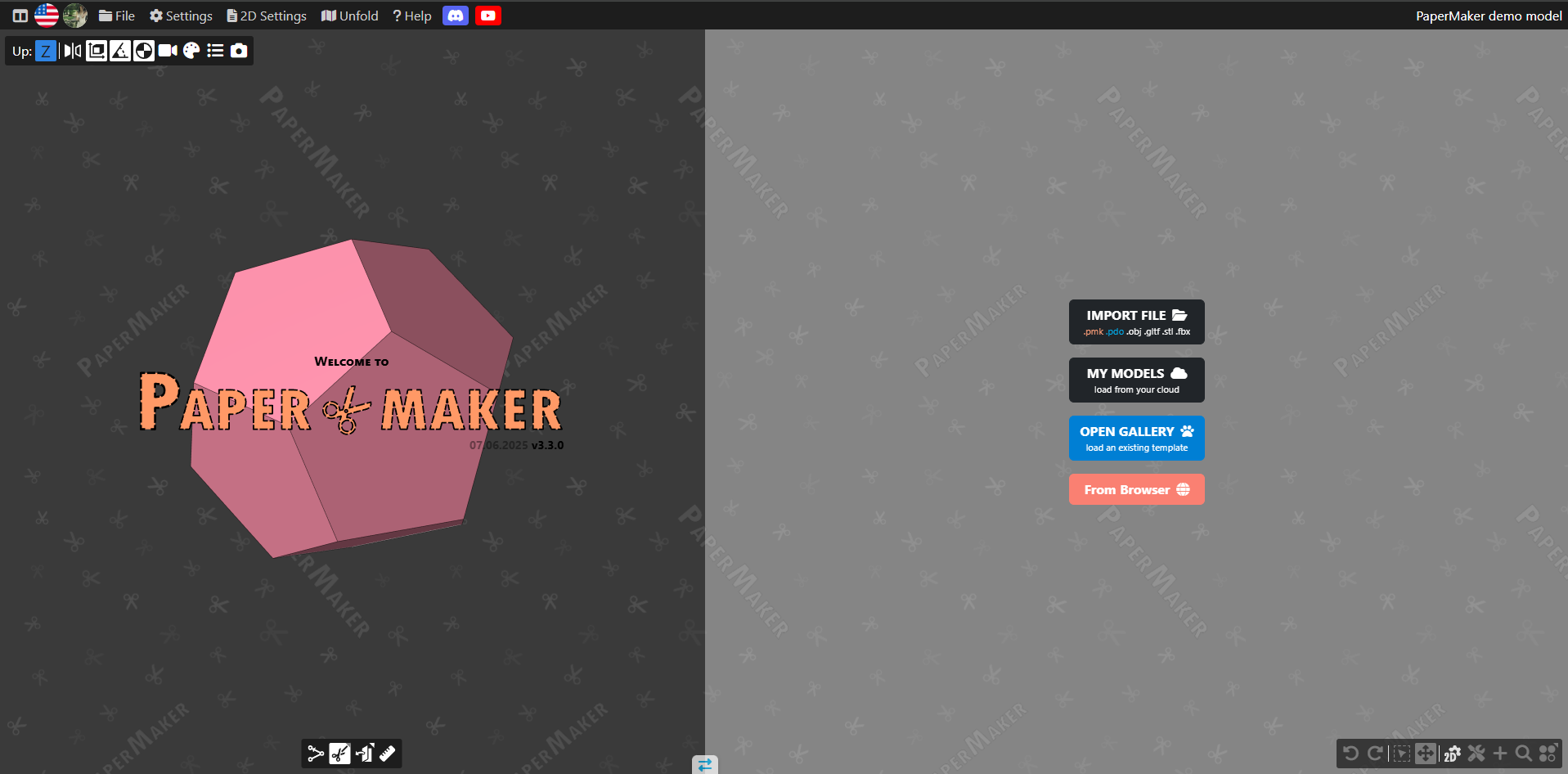 PaperMaker Landing page