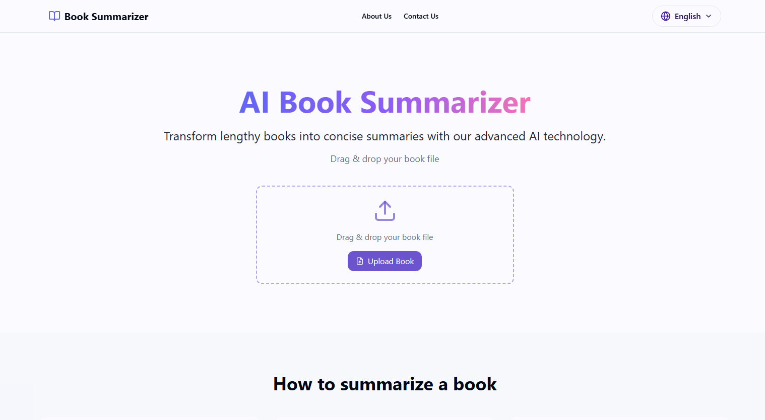 AI Book Summarizer 