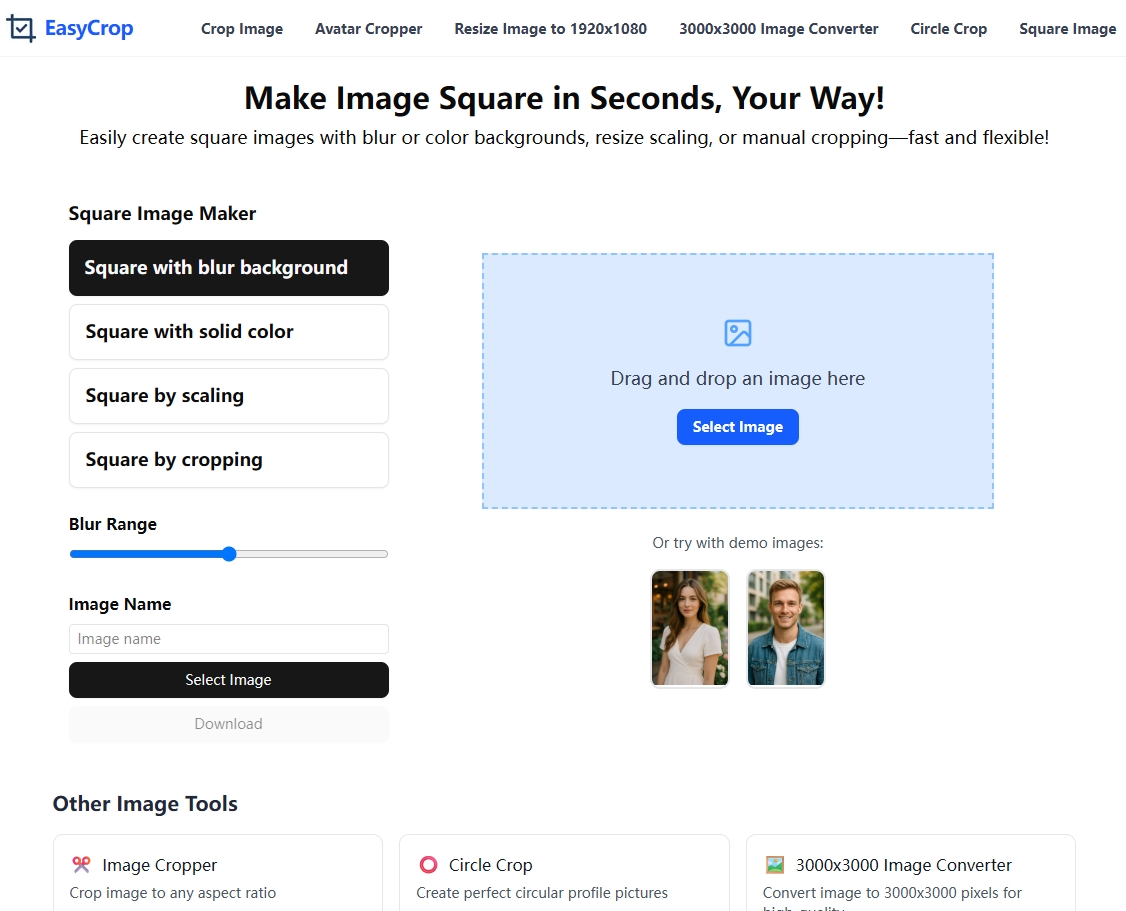 EasyCrop Image square-image