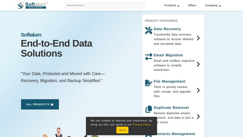 Softaken Landing Page