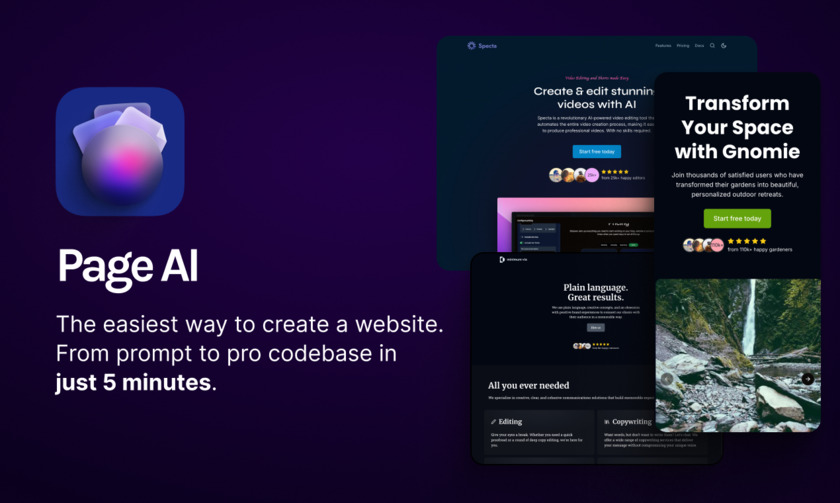 PageAI.pro Landing Page
