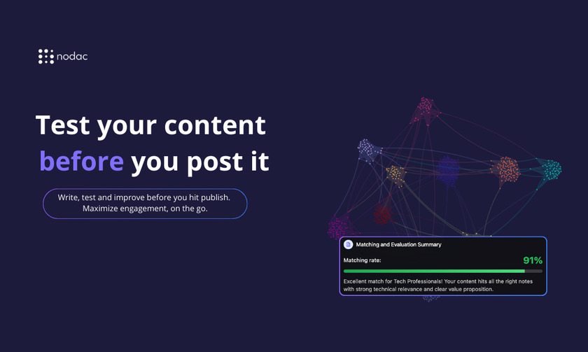 Nodac Landing Page