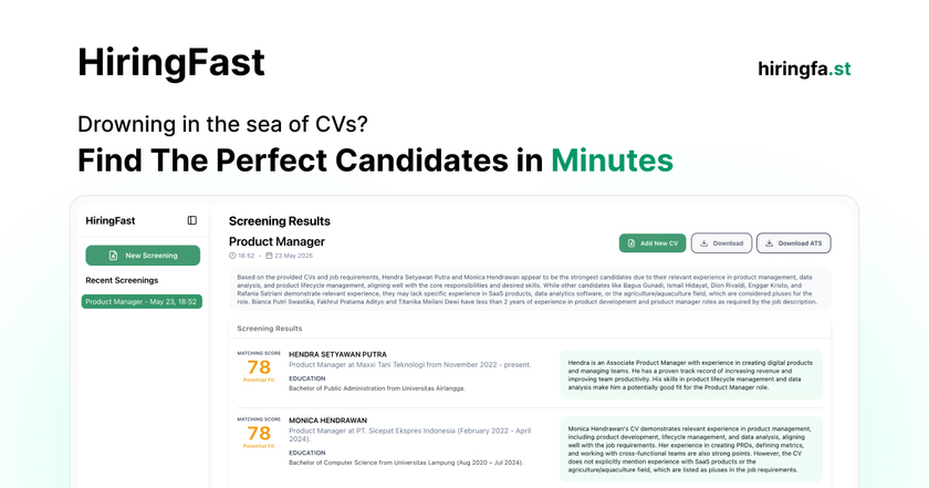 HiringFast Landing Page