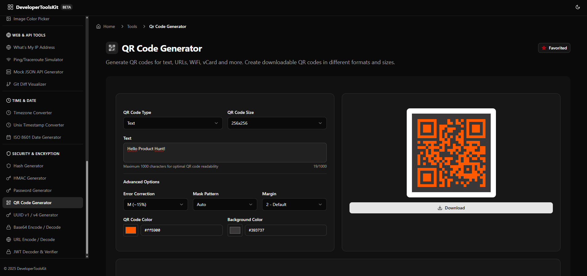 DeveloperToolsKit qrcodegenerator