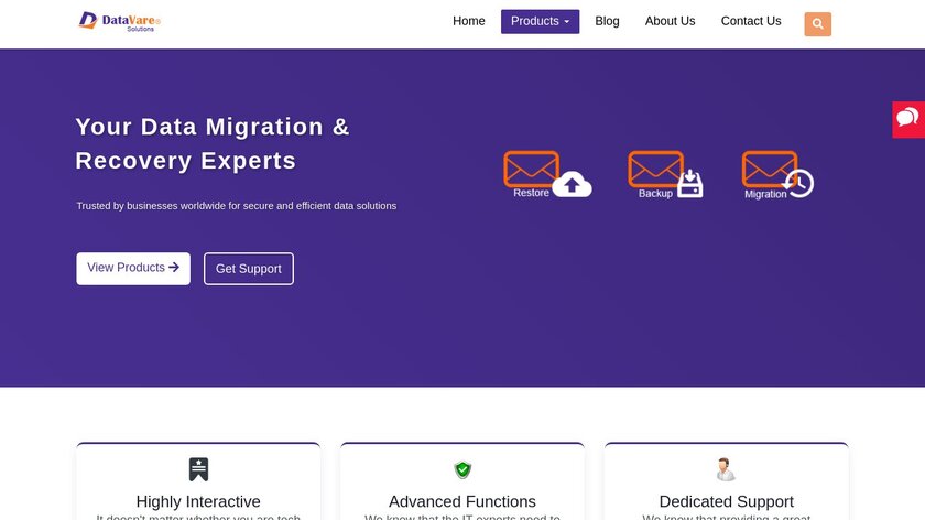 DataVare Landing Page