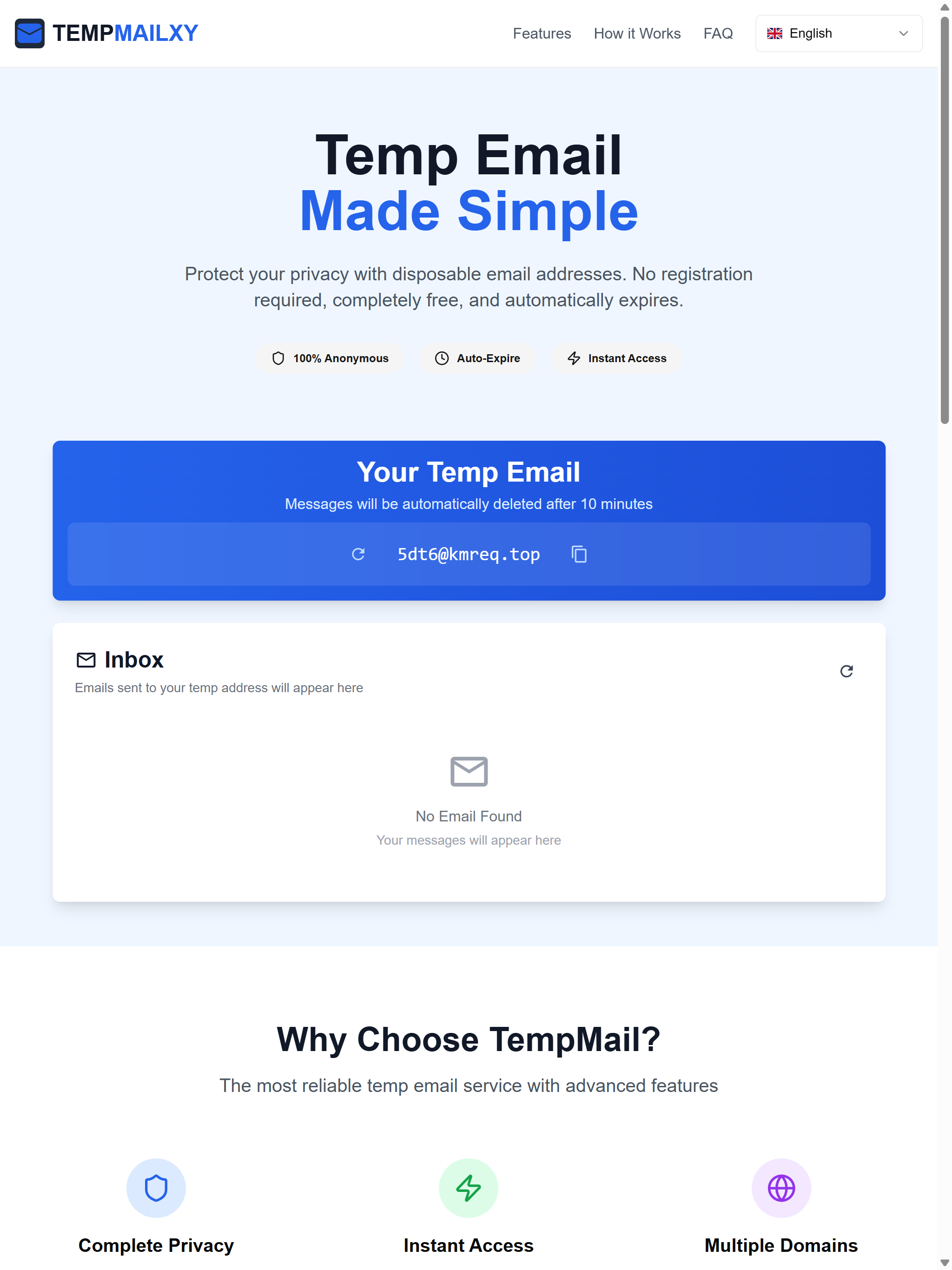 Temp Mail XY 