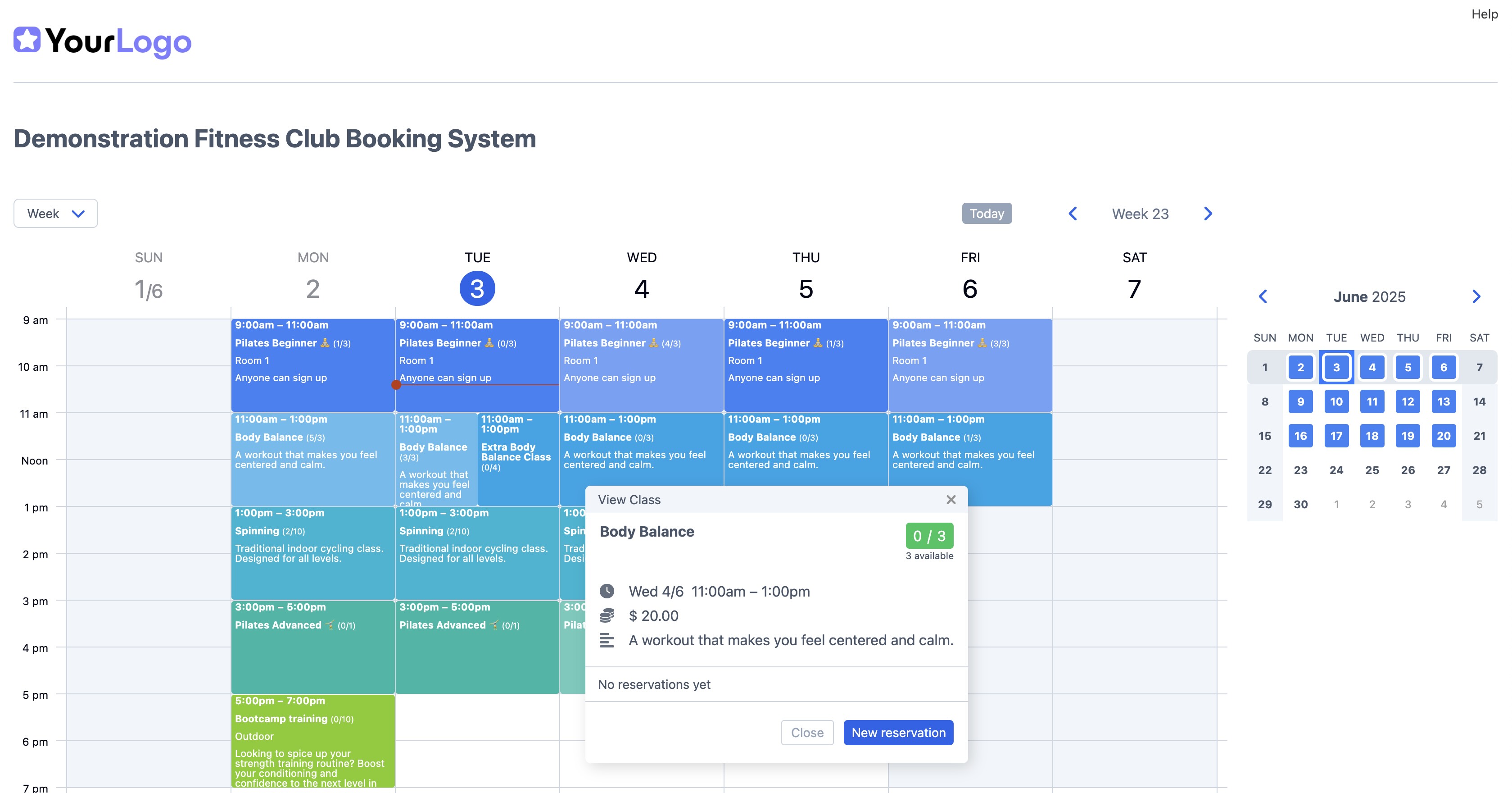 SuperSaaS SuperSaaS - class or group schedule 