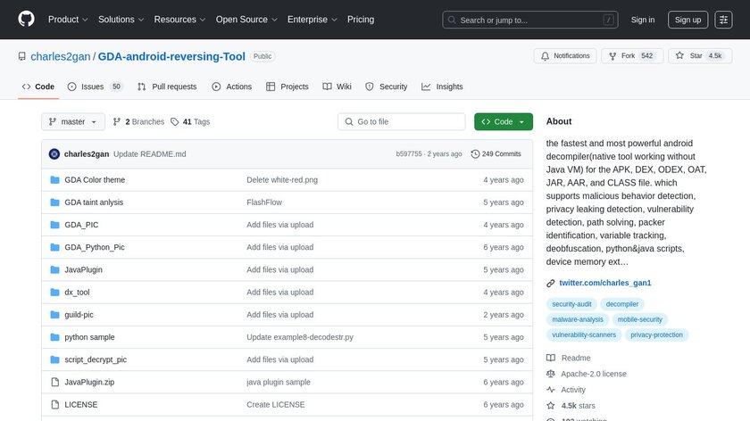 GGJoy Dex Analysizer(GDA) Landing Page
