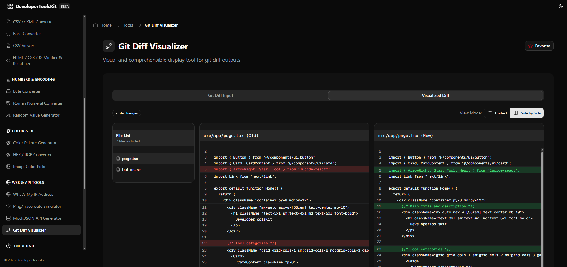 DeveloperToolsKit gitdiffvisualizer