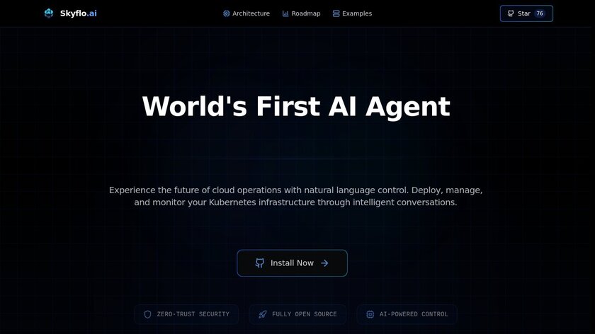Skyflo.ai Landing Page