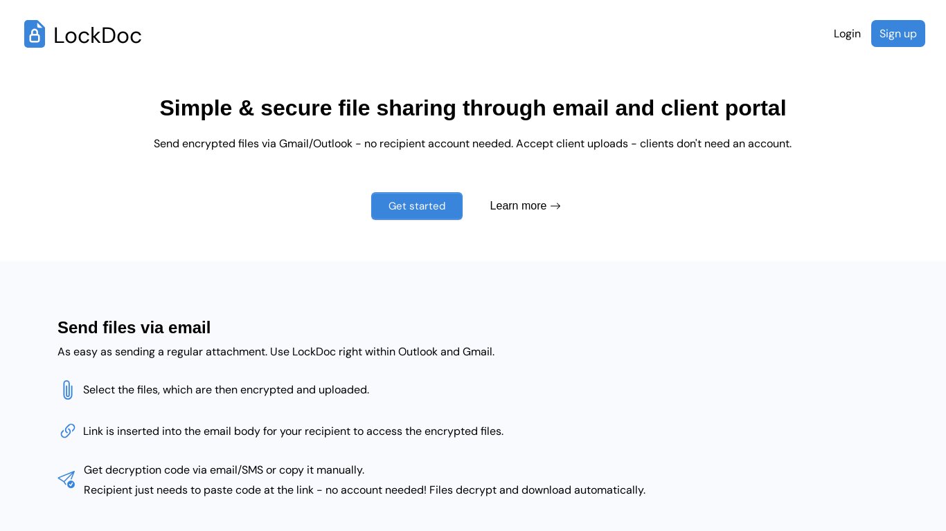 LockDoc Landing page