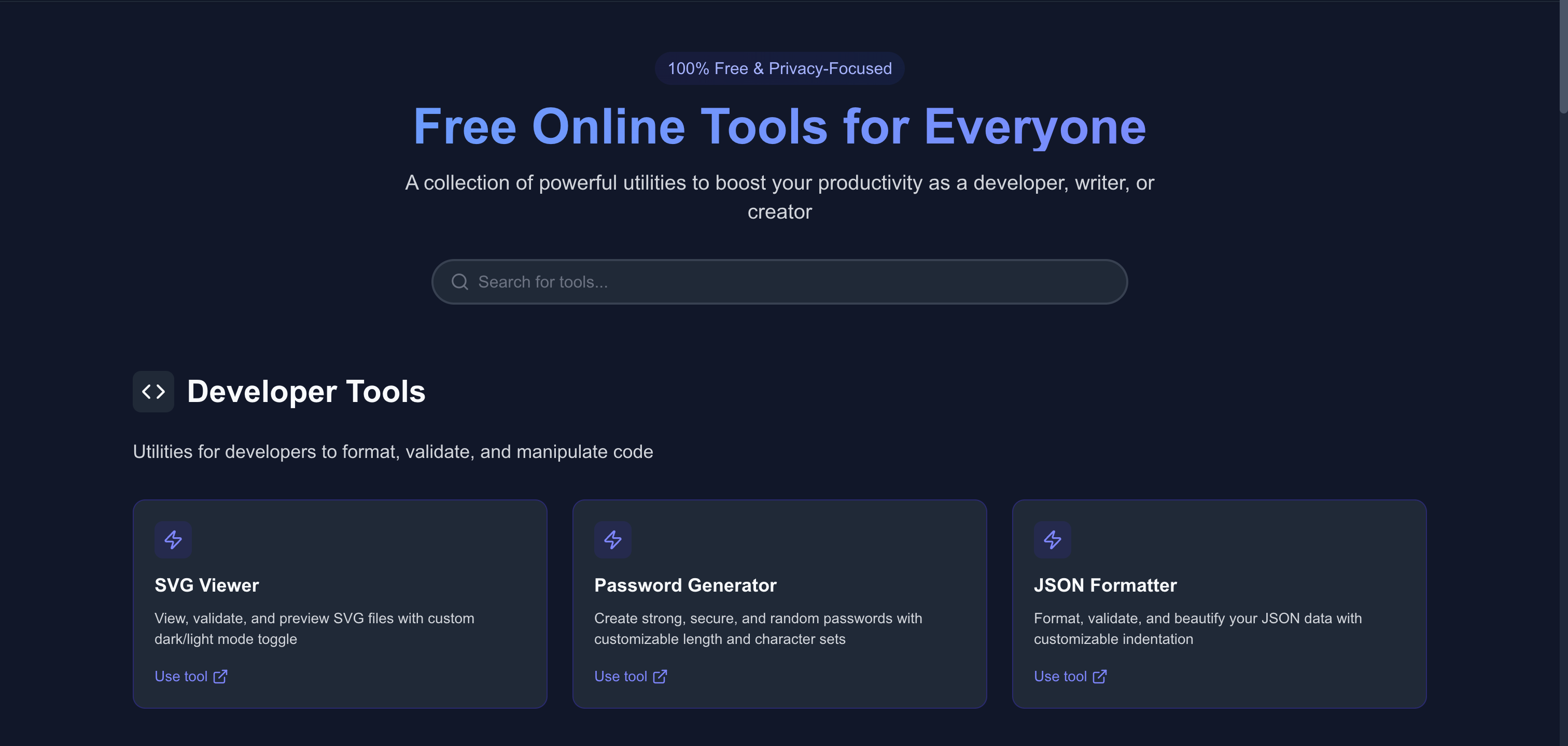 Turtles Tools Home page