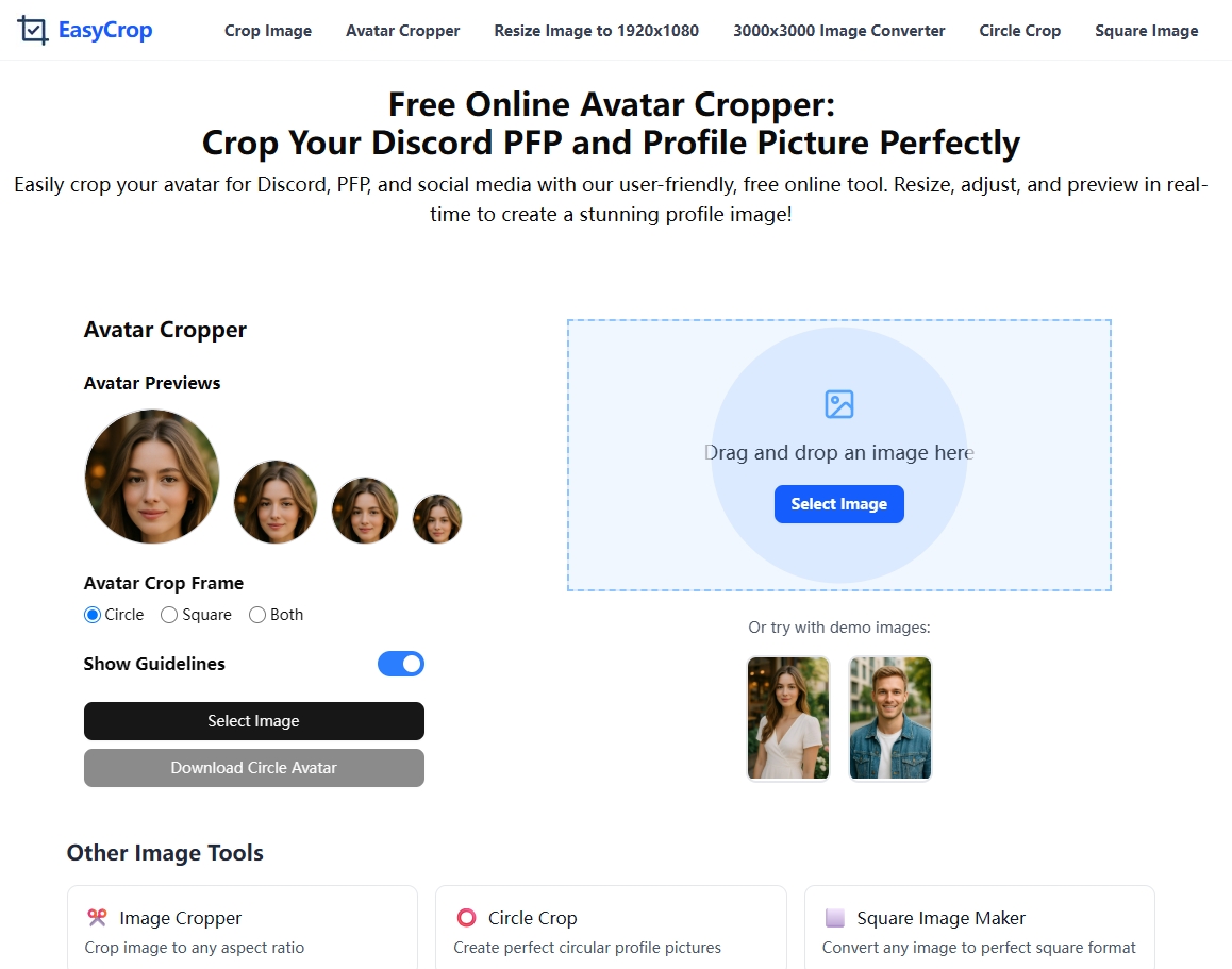 EasyCrop Image avatar-cropper
