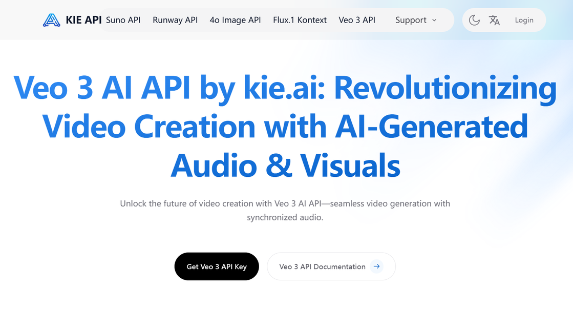 Kie.ai Veo 3 AI API 