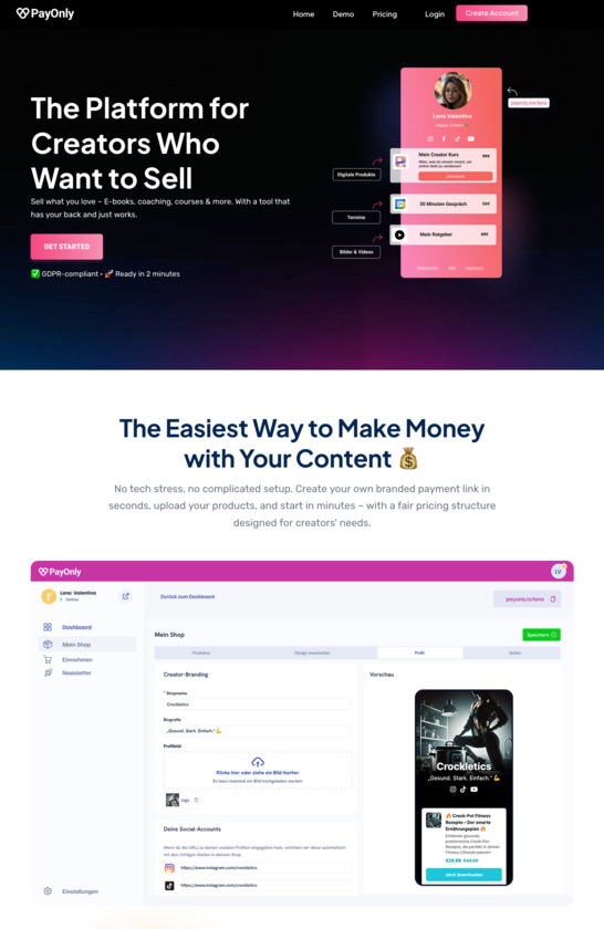 PayOnly.io Landing Page