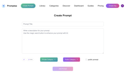 Promptaa screenshot