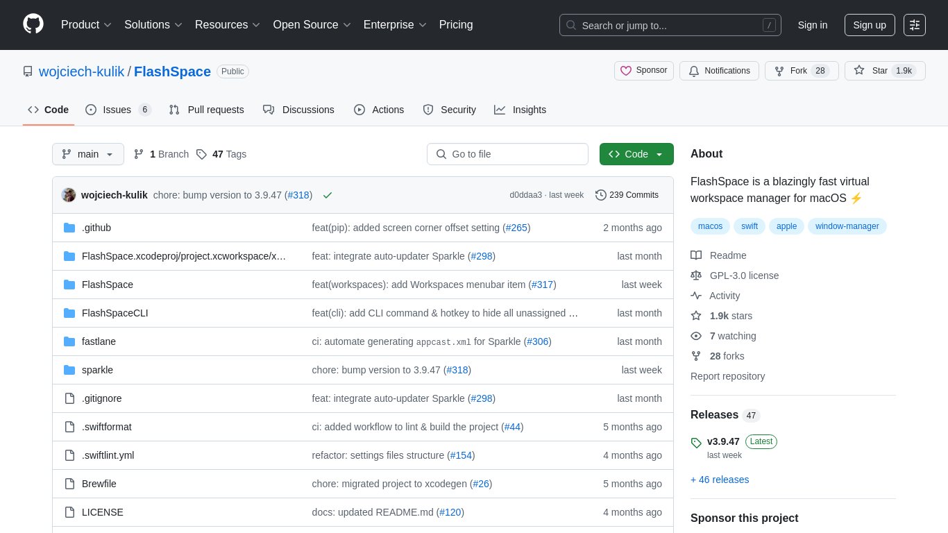 FlashSpace Landing page
