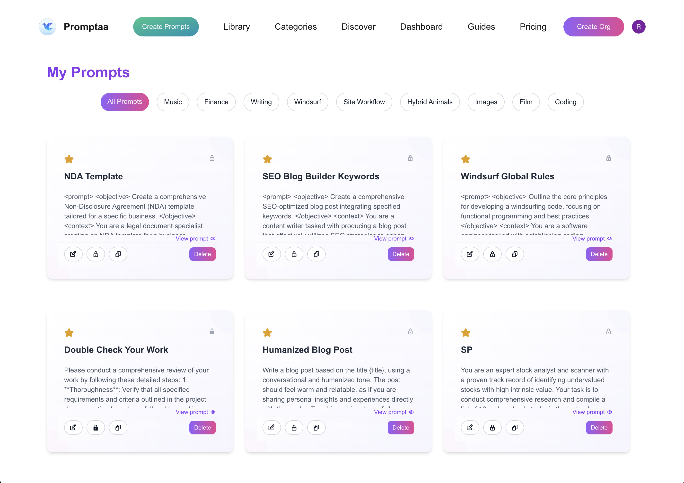 Promptaa Prompt Library