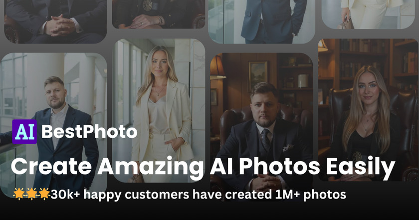BestPhoto.ai Landing Page