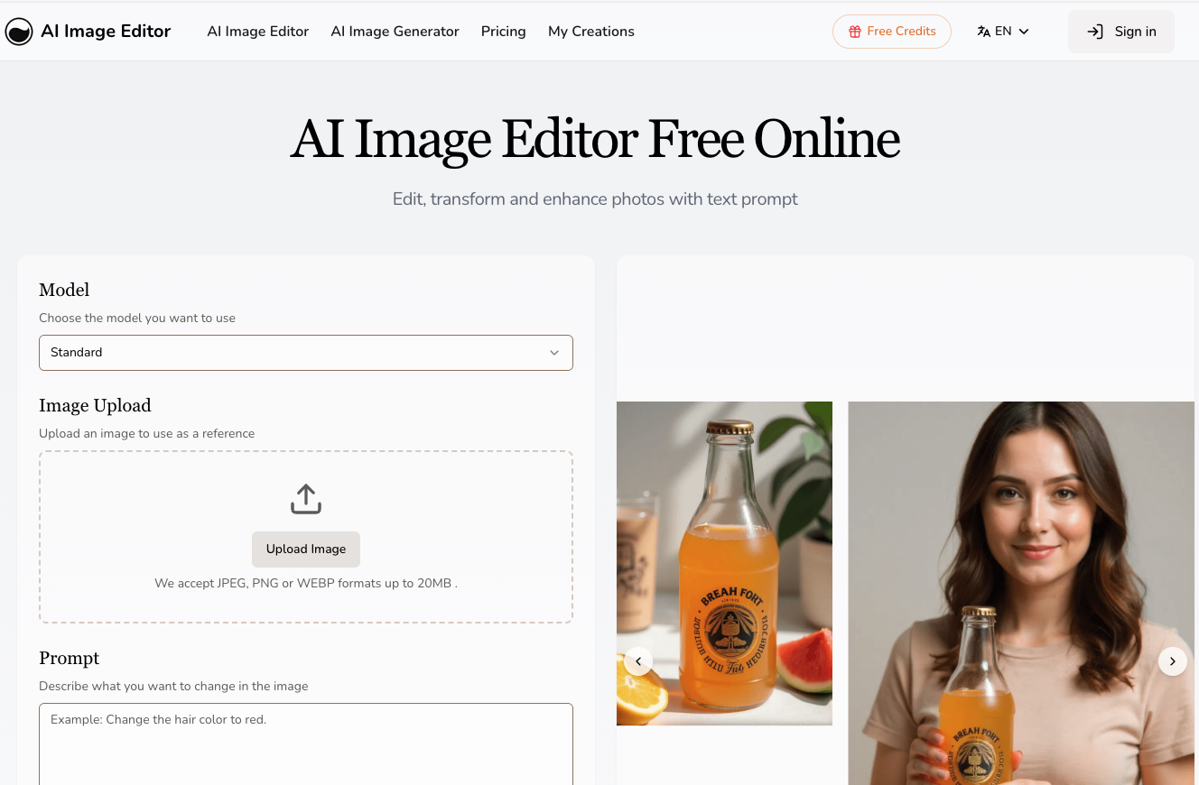 AI Image Editor AI 
