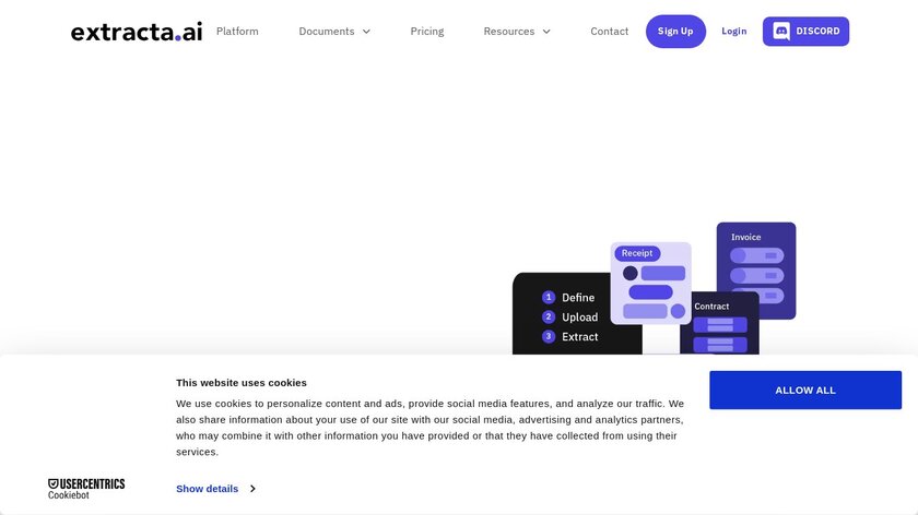 Extracta.ai Landing Page