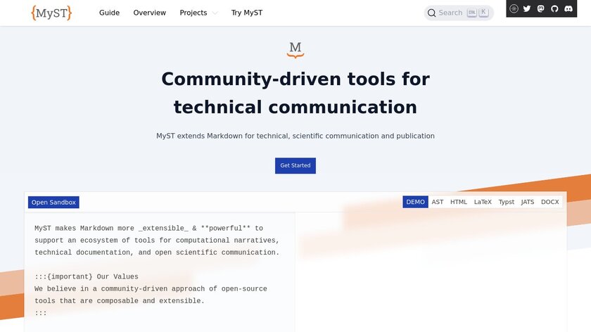 MyST Markdown Landing Page