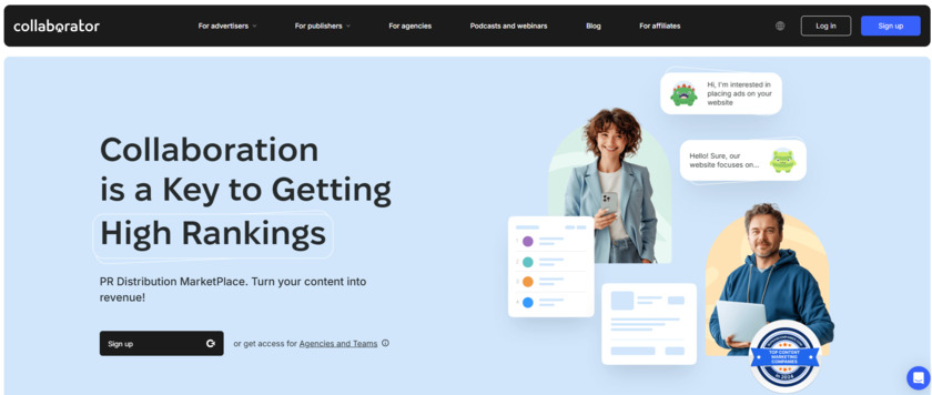 Collaborator.pro Landing Page