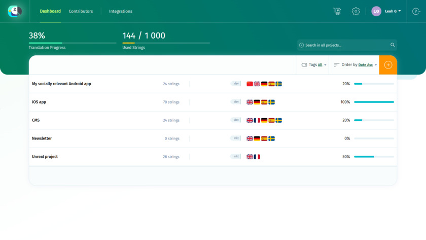 POEditor Landing Page