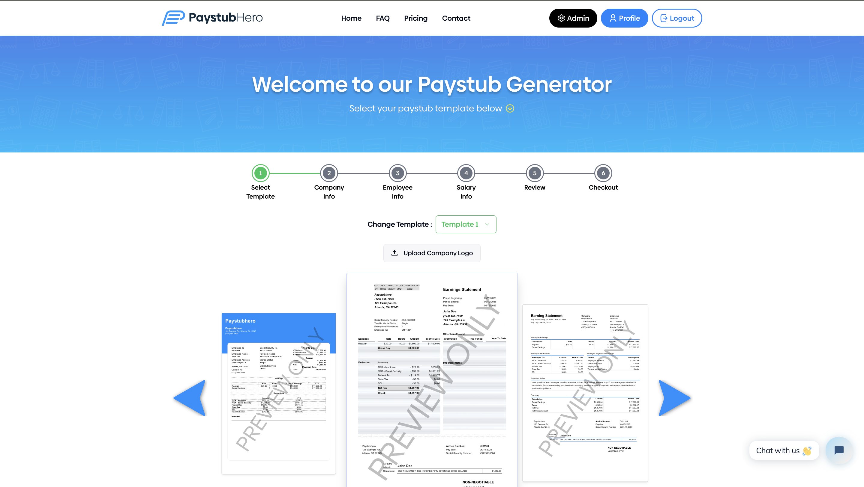 Paystub Hero Online Secure Paystub Generator