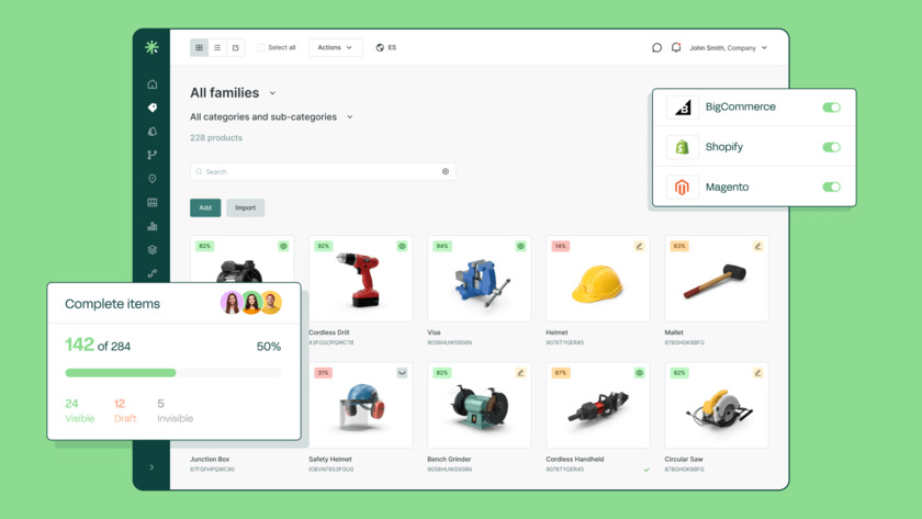 Sales Layer PIM Landing Page