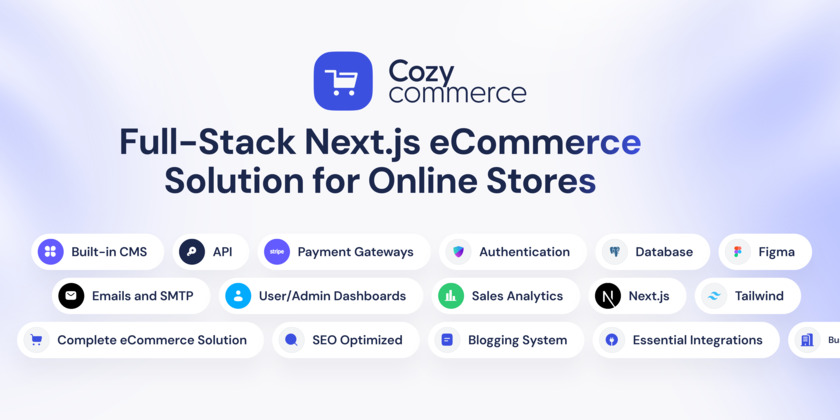 CozyCommerce Landing Page