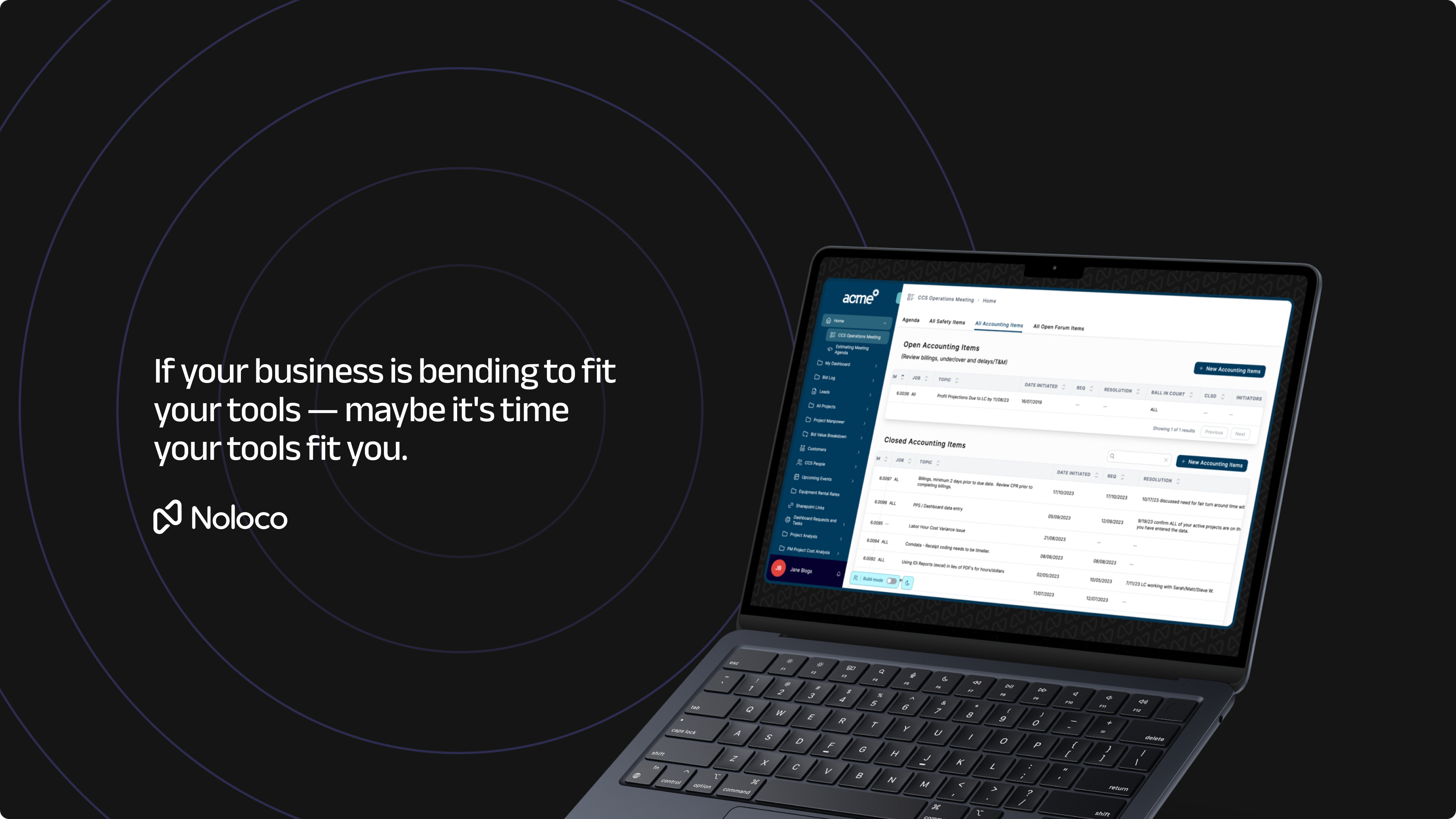 Noloco Noloco - your business, your tool
