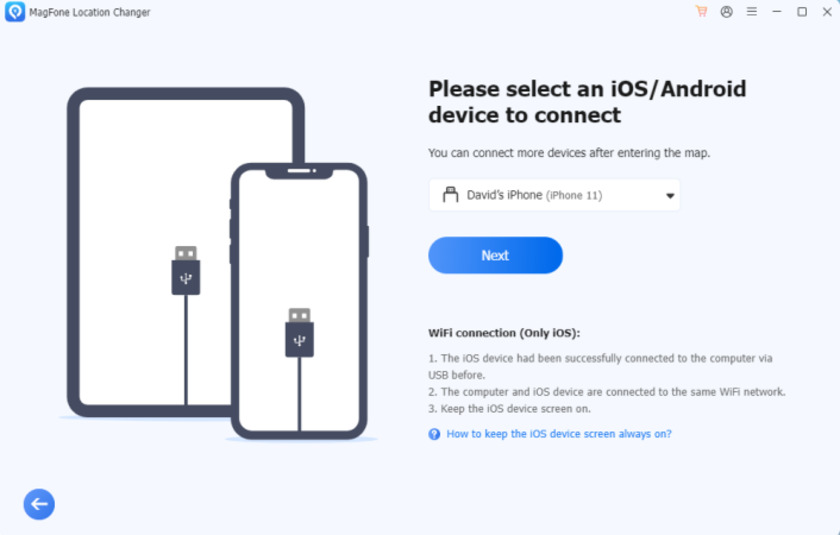 MagFone Location Changer Landing Page