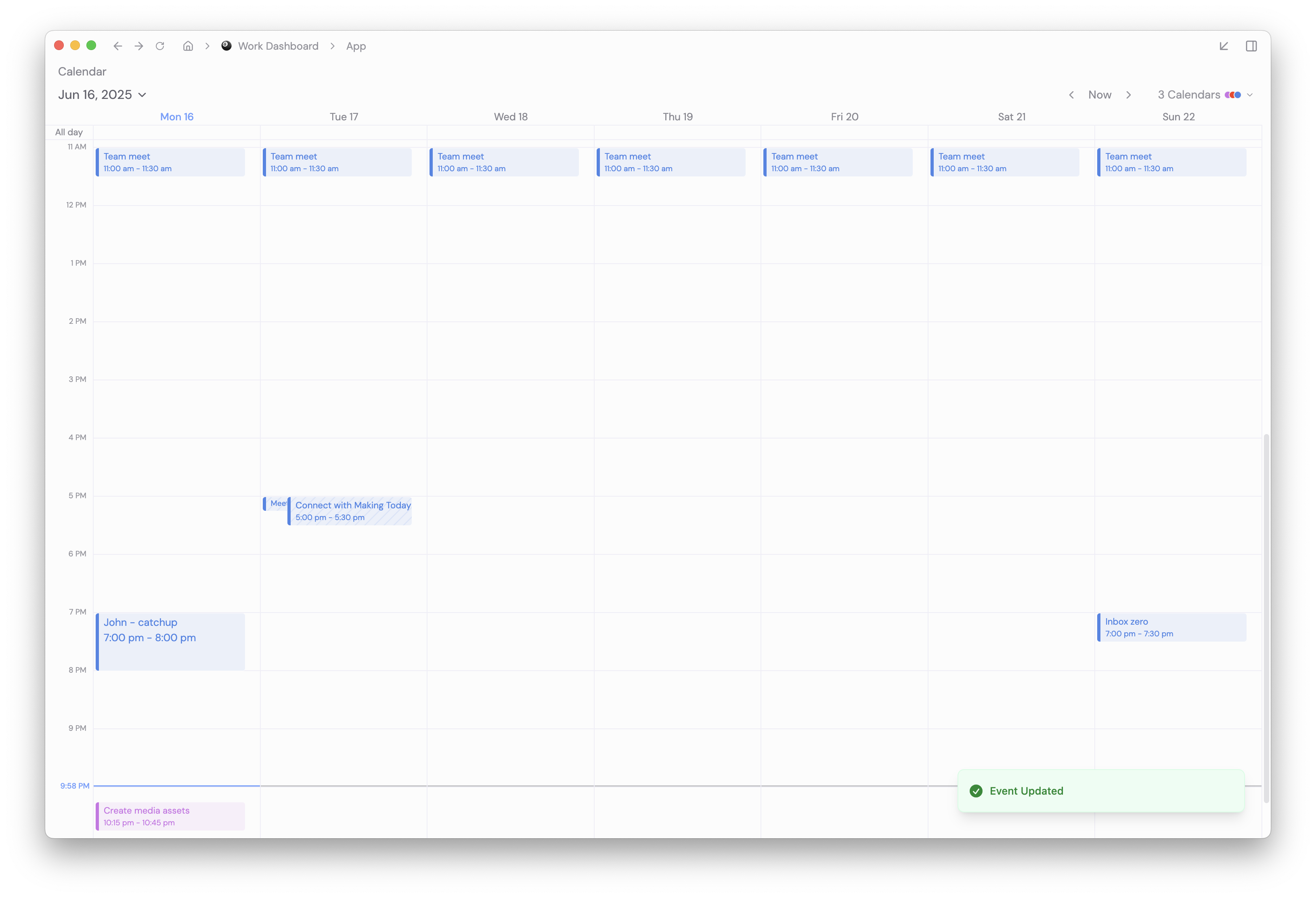 Making Today Calendar