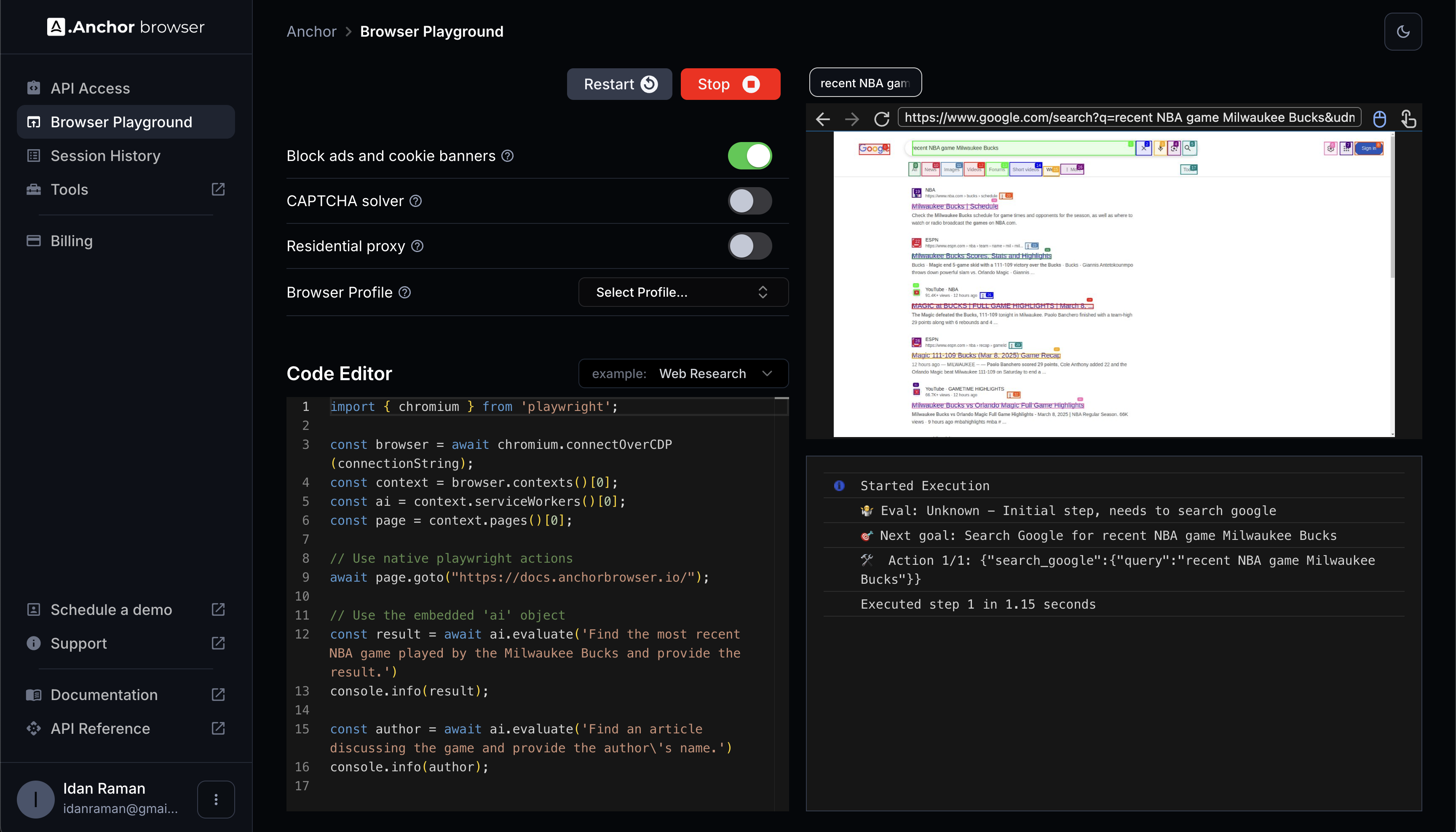 Anchor Browser 