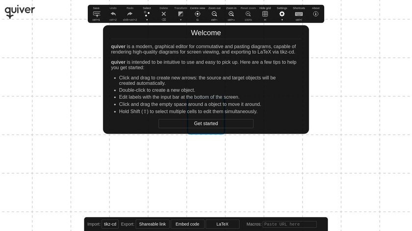 quiver diagram editor Landing Page