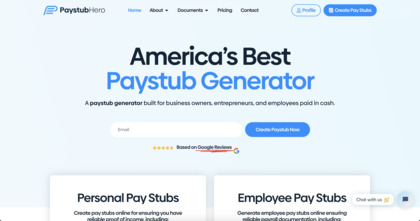 Paystub Hero image